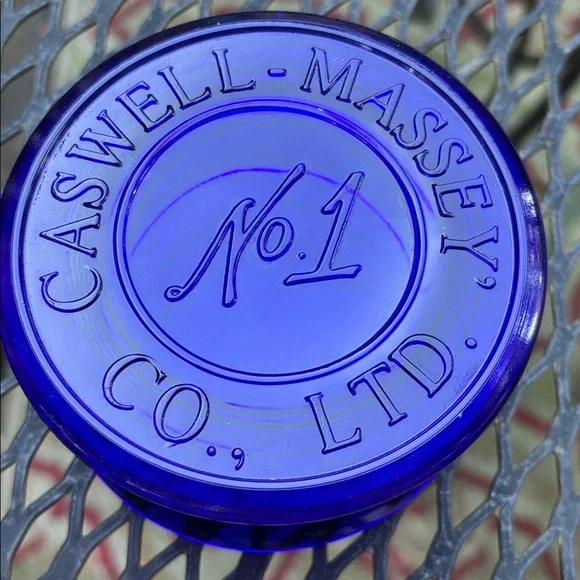Caswell-Massey Cobalt Glass Jar - Picture 2 of 5